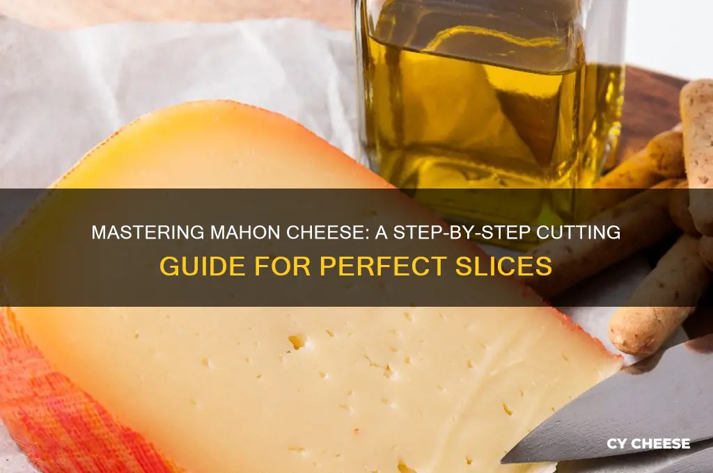 how to cut mahon cheese