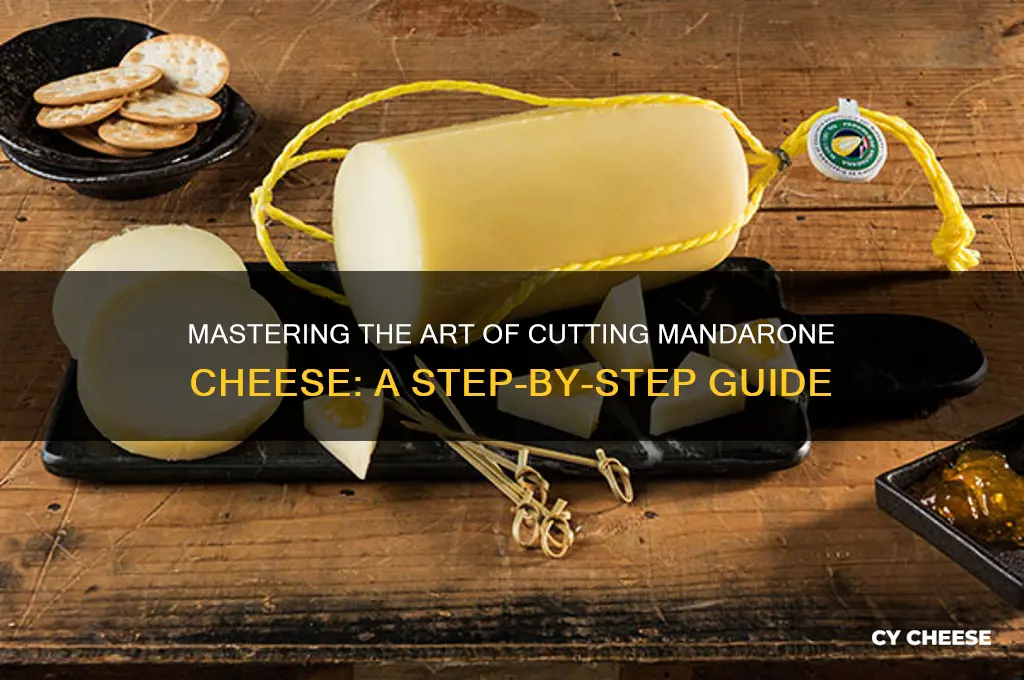 how to cut mandarone cheese