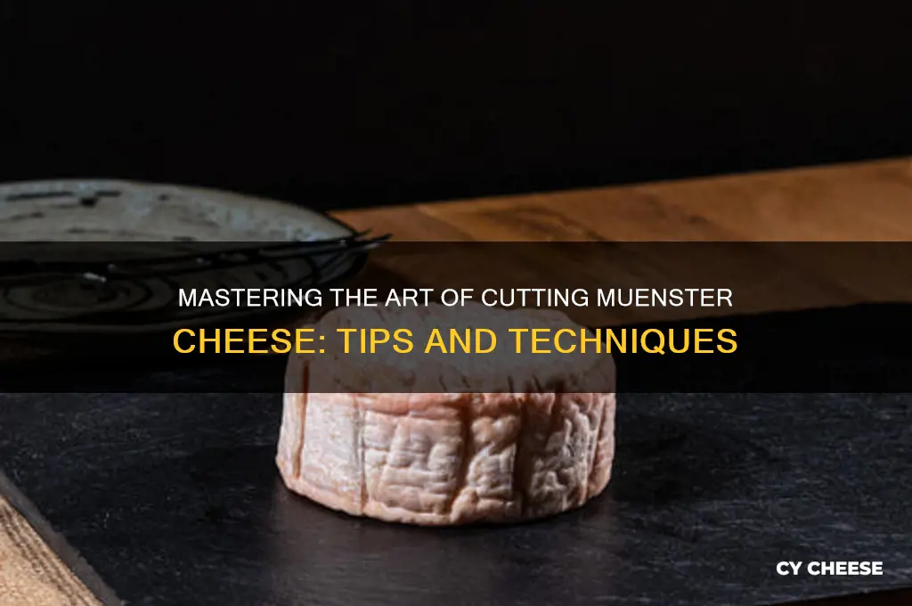 how to cut muenster cheese