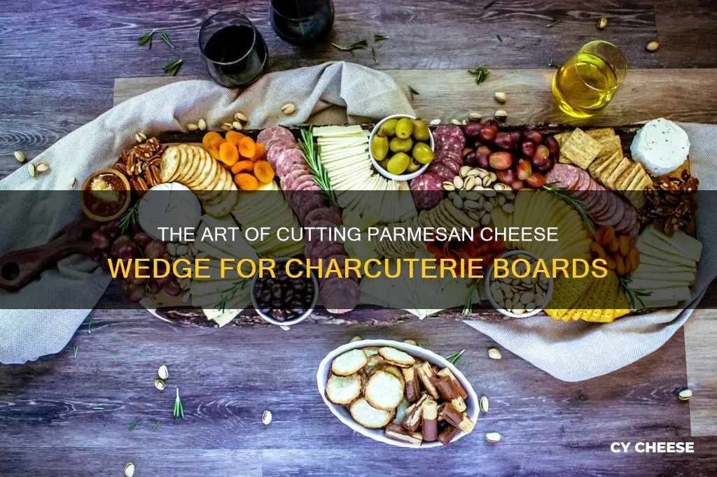how to cut parmesan cheese wedge for charcuterie board