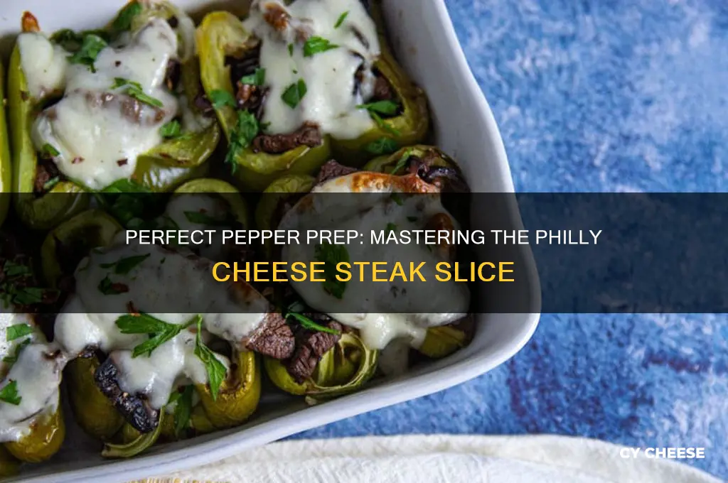 how to cut peppers for philly cheese steak
