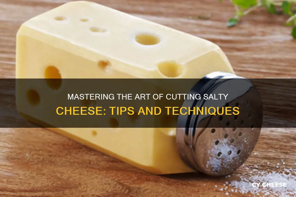 how to cut salty cheese
