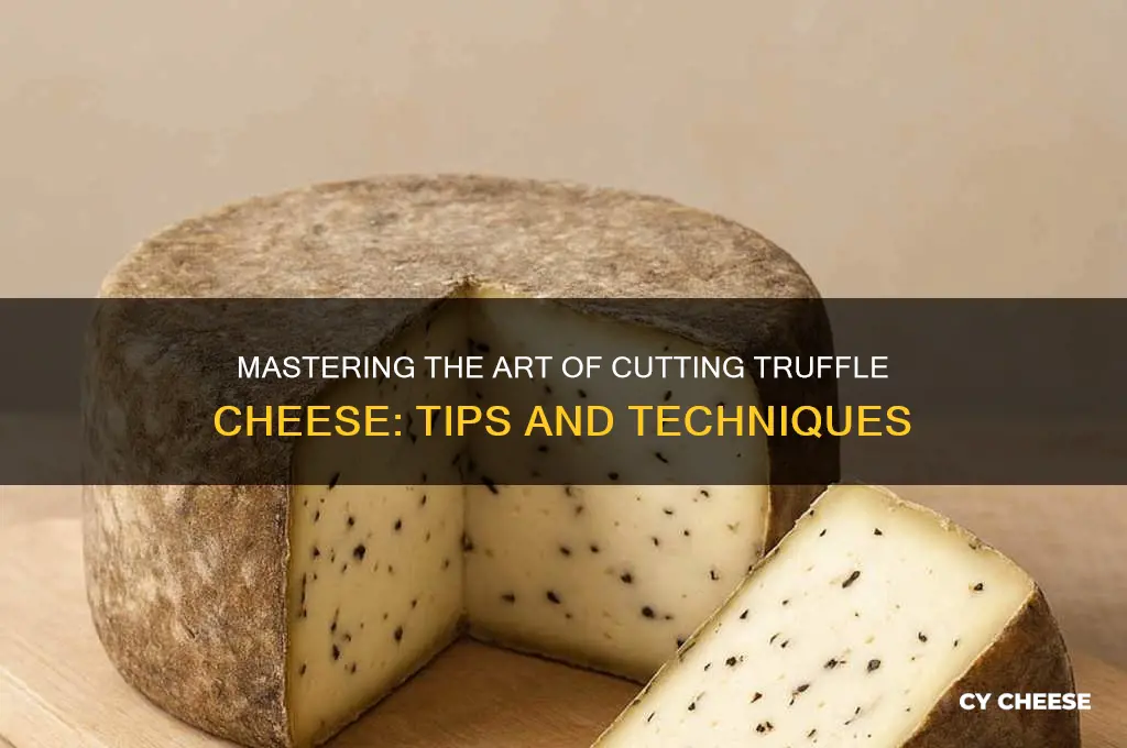 how to cut truffle cheese