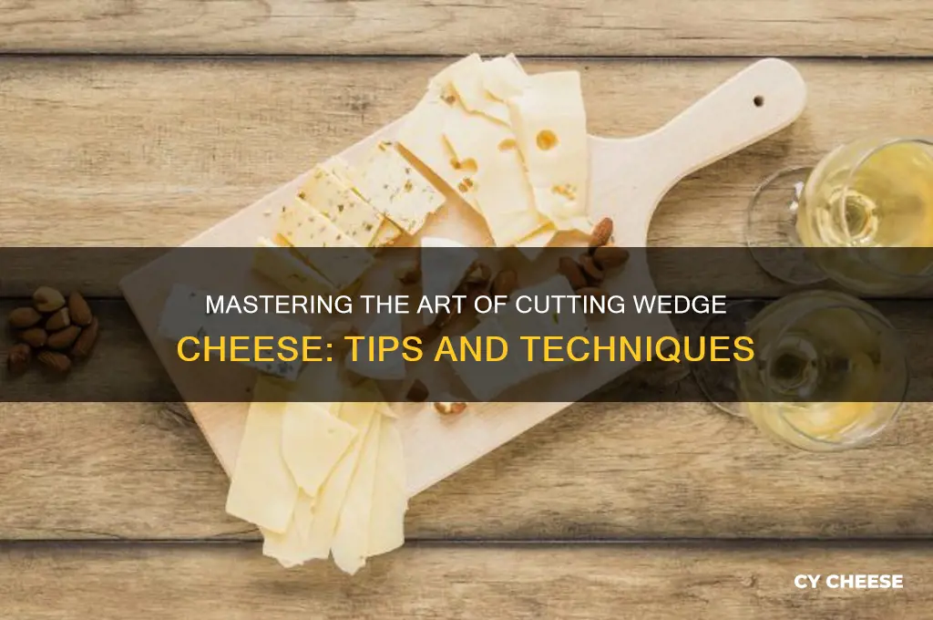 how to cut wedge cheese