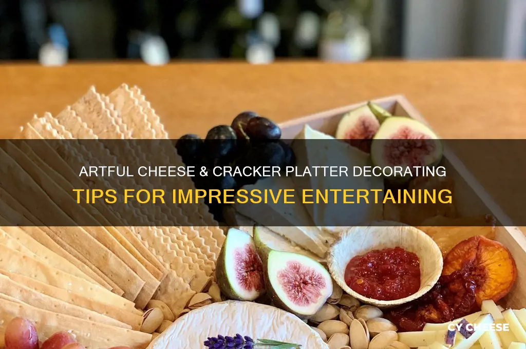 how to decorate a cheese and cracker platter