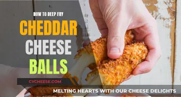 Deep-Frying Cheddar Cheese Balls: A Tasty, Golden Treat