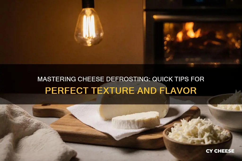 how to deforst cheese