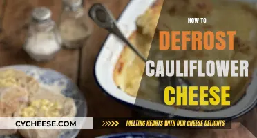 Quick Tips for Safely Defrosting Cauliflower Cheese at Home