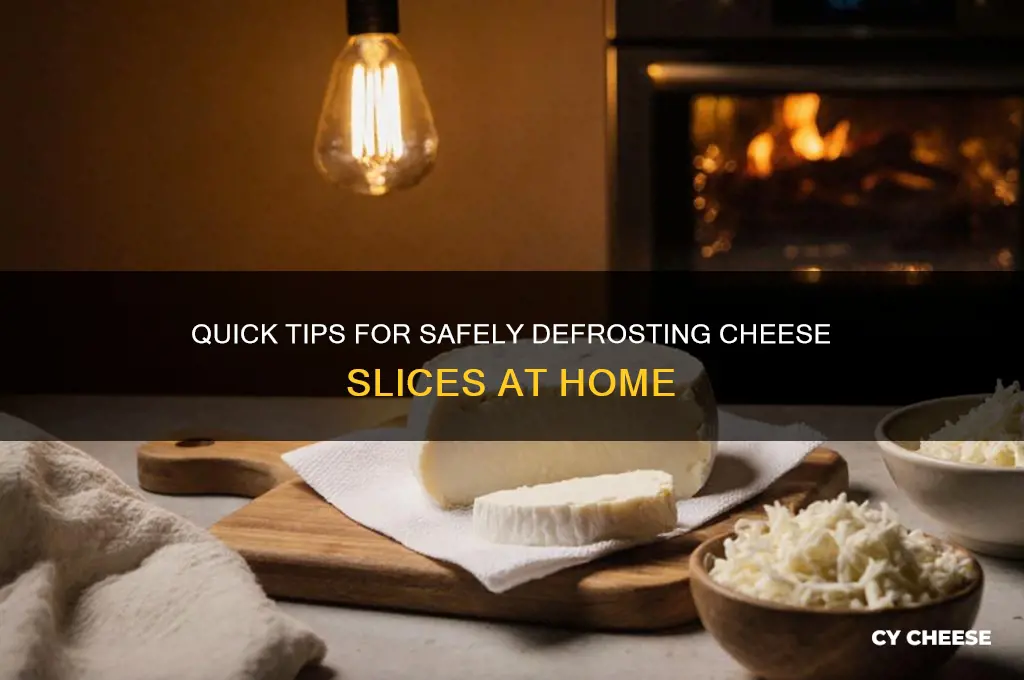 how to defrost cheese slices