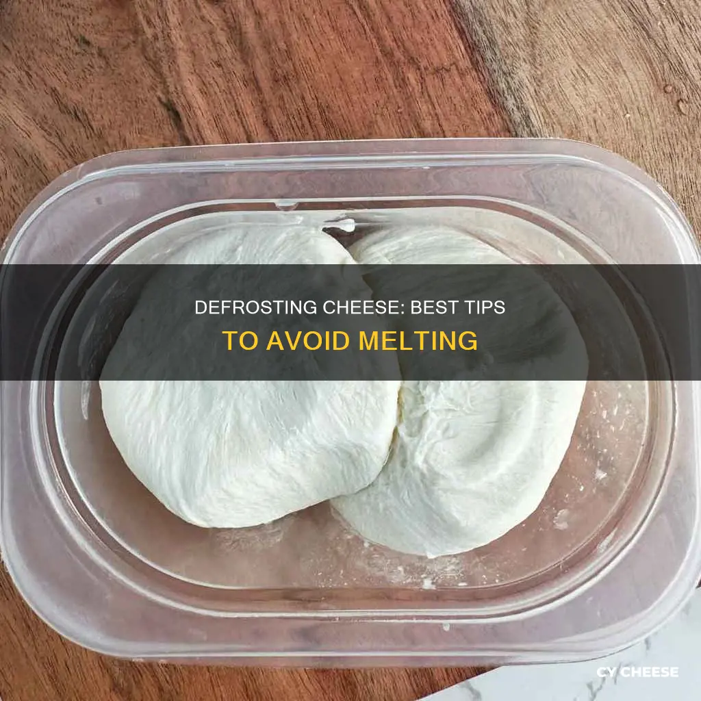 how to defrost cheese without melting it