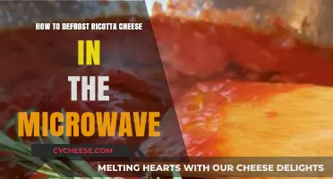 Quickly Defrost Ricotta Cheese in the Microwave: Simple Steps