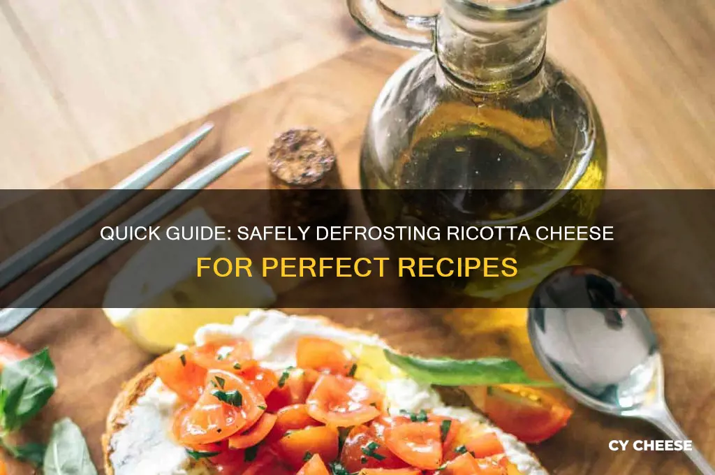 how to defrost ricotta cheese