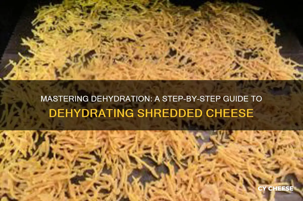 how to dehydrate shredded cheese