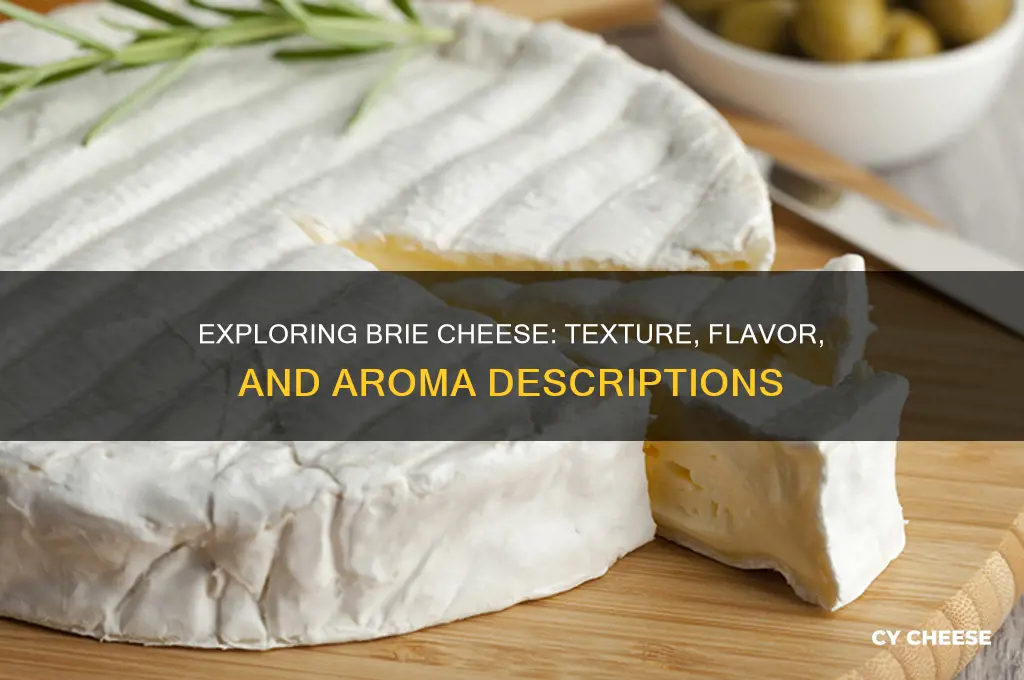 how to describe brie cheese