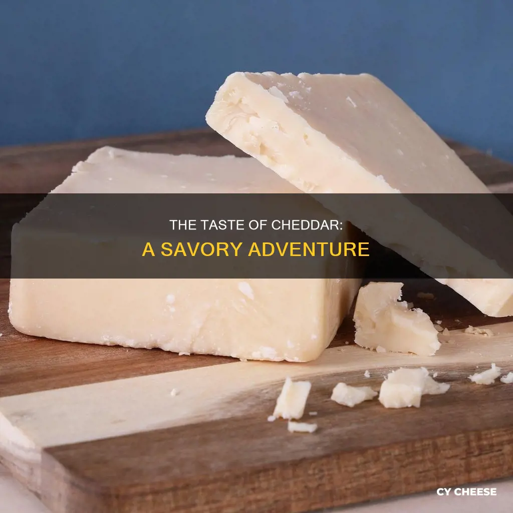 how to describe cheddar cheese taste