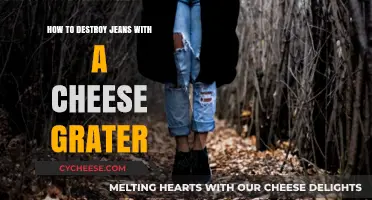 Creative Distressing: Using a Cheese Grater to Destroy Jeans