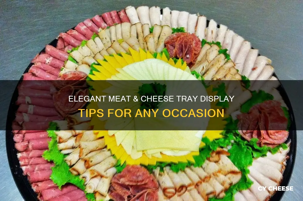 how to display a meat and cheese tray