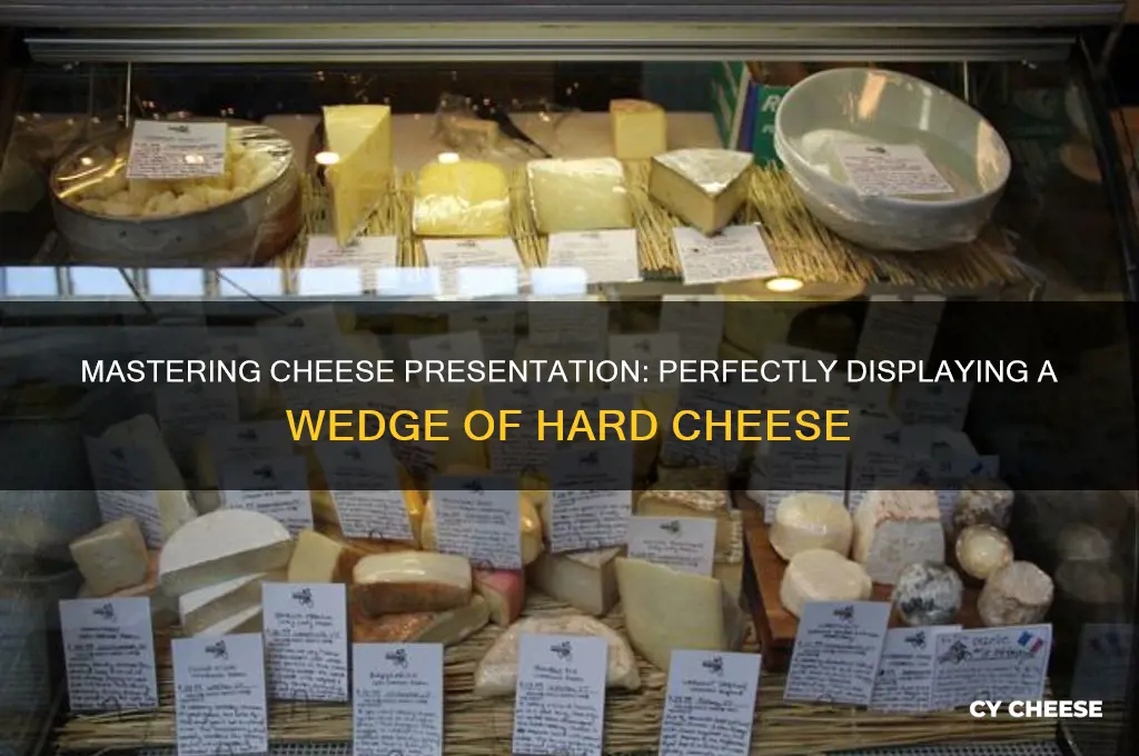 how to display a wedge of hard cheese