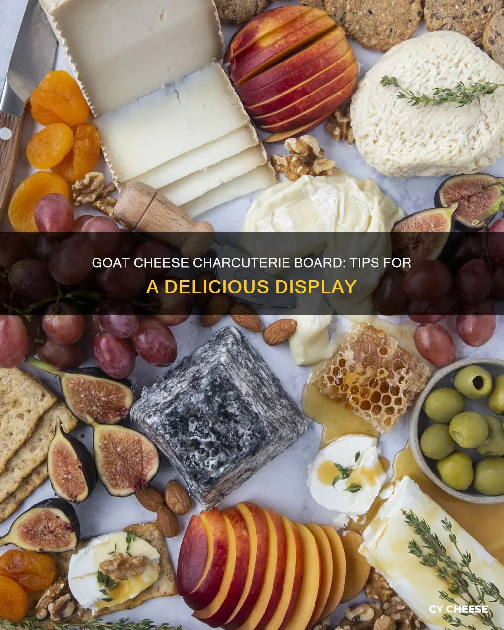 how to display goat cheese on charcuterie board