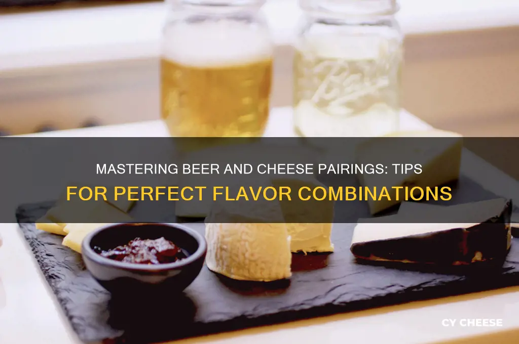 how to do a beer and cheese pairing