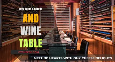 Mastering the Art of a Perfect Cheese and Wine Table Setup