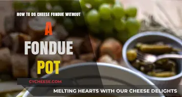 Cheese Fondue Made Easy: No Fondue Pot Required!