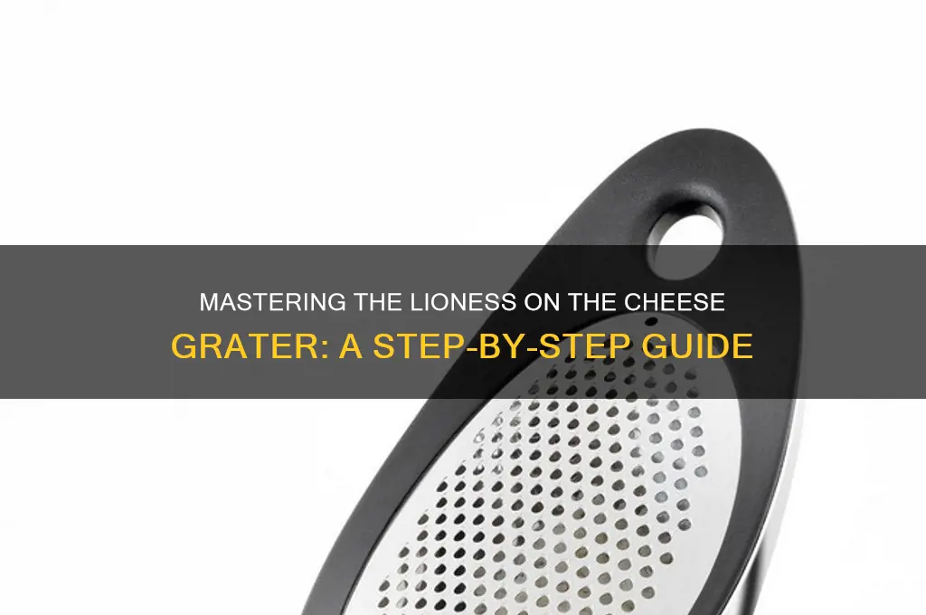 how to do the lioness on the cheese grater