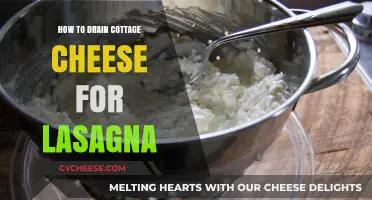 Perfectly Drained Cottage Cheese: A Simple Guide for Lasagna Lovers
