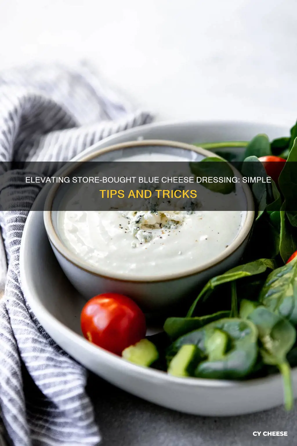 how to dress up store bought blue cheese dressing