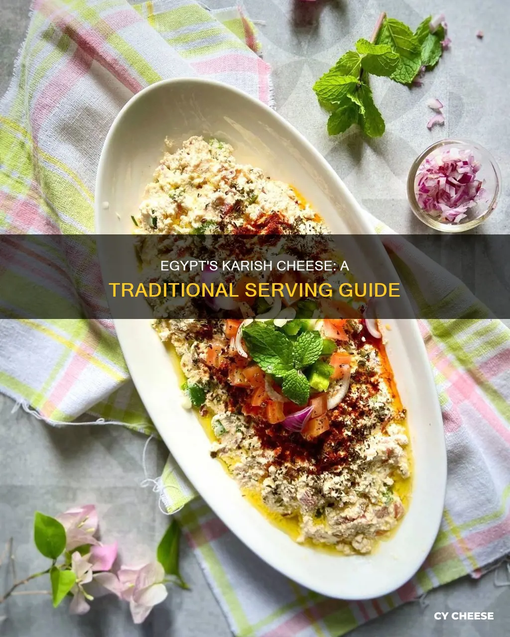 how to egyptians serve karish cheese