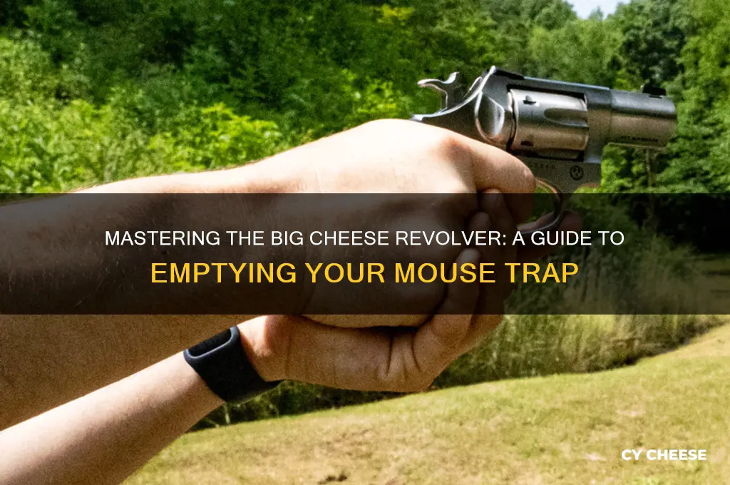 how to empty big cheese revolver mouse trap