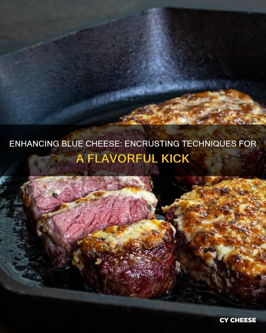 how to encrust blu cheese