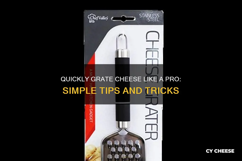 how to fast grate cheese