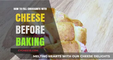 Perfectly Filled Croissants: A Cheesy Baking Guide Before Baking