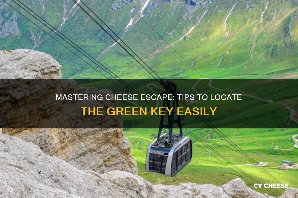 how to find green key in cheese escape
