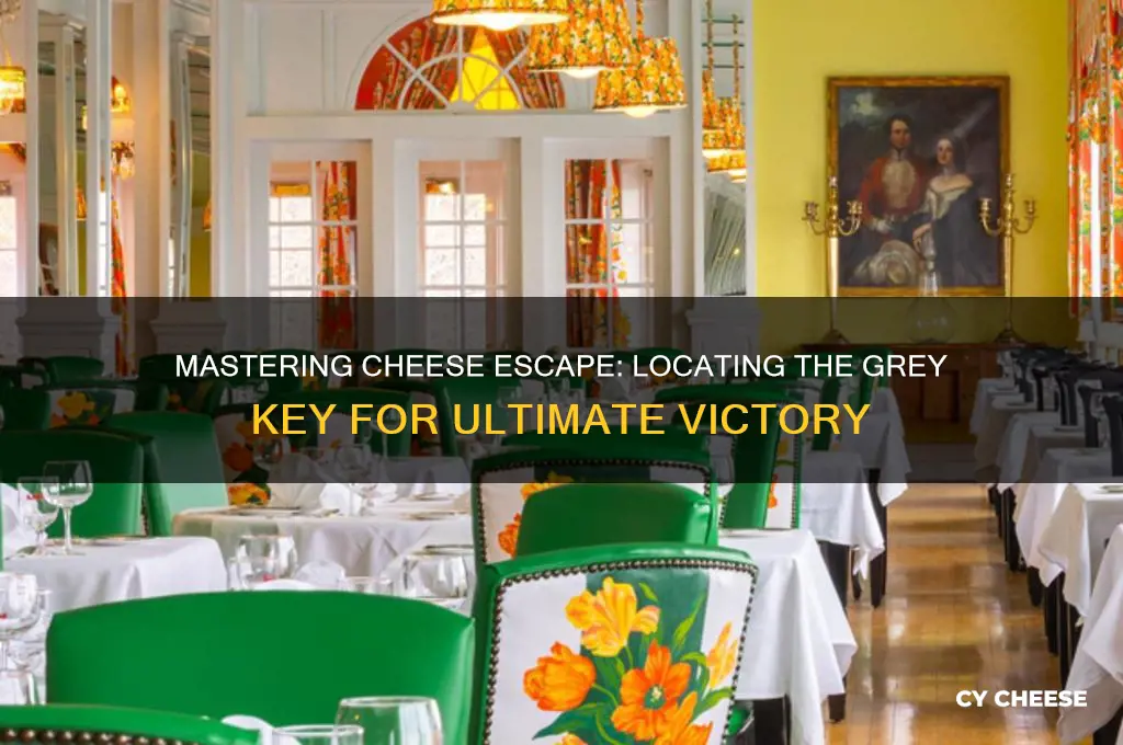 how to find grey key in cheese escape