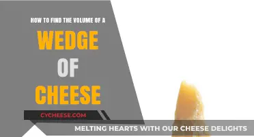 Mastering Cheese Measurements: Calculating the Volume of a Cheese Wedge