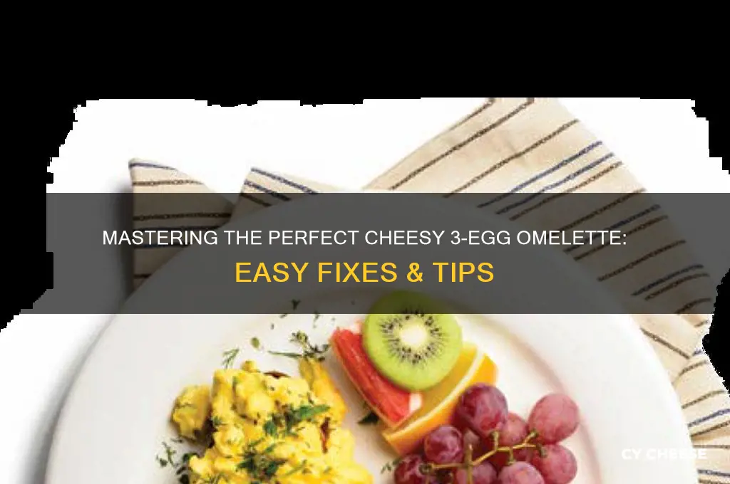 how to fix a 3 egg omelette with cheese