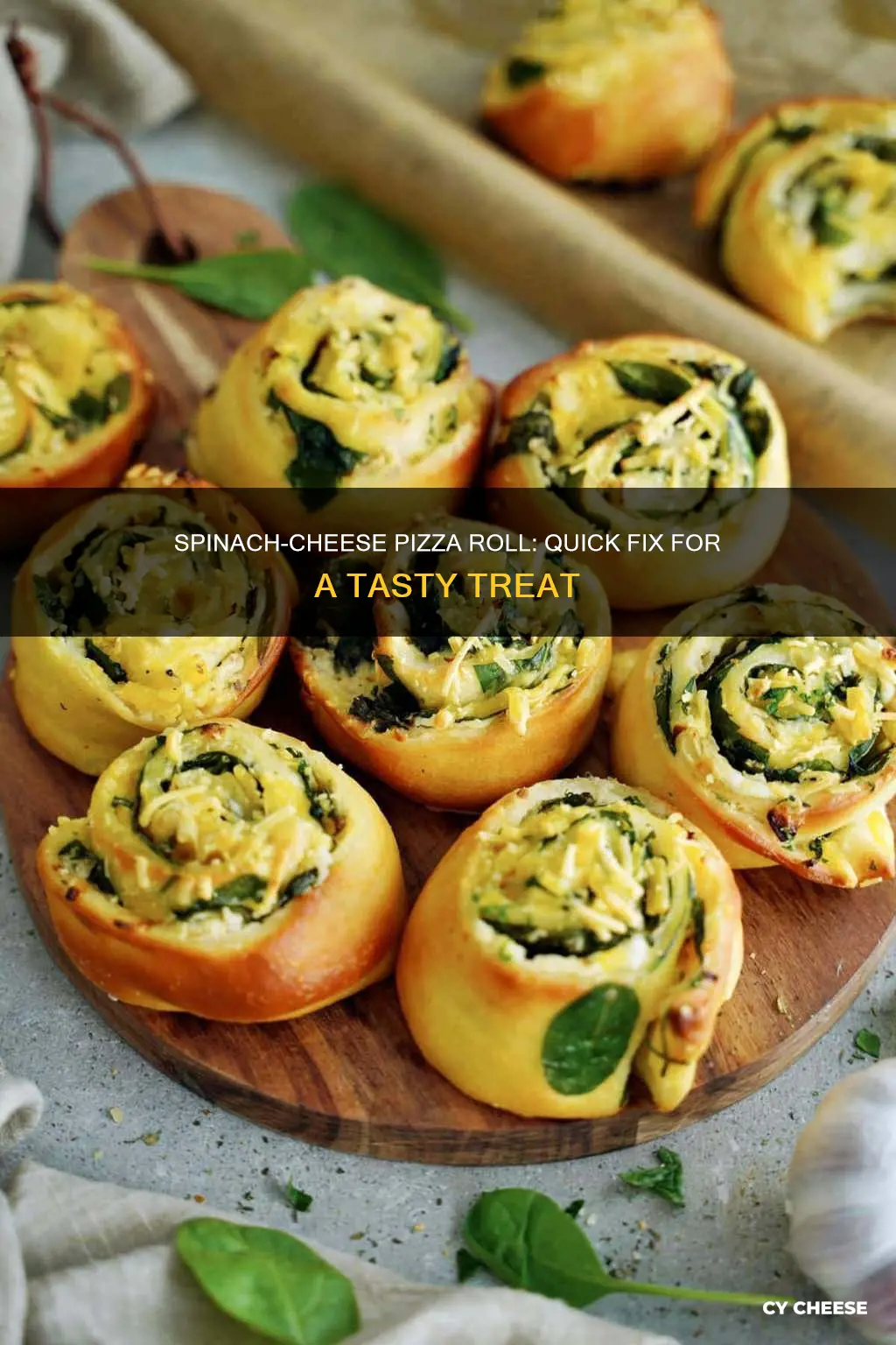 how to fix a spinach and cheese pizza roll