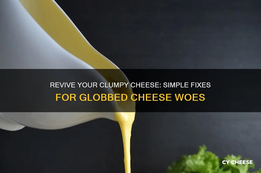 how to fix globbed cheese