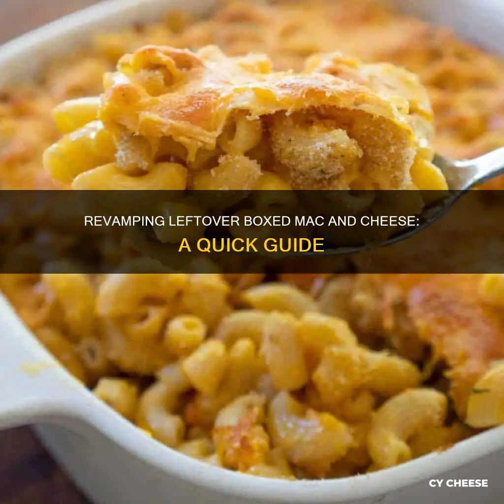 how to fix leftover boxed macaroni and cheese