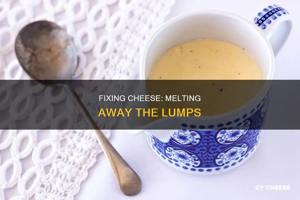 how to fix lumpy melted cheese