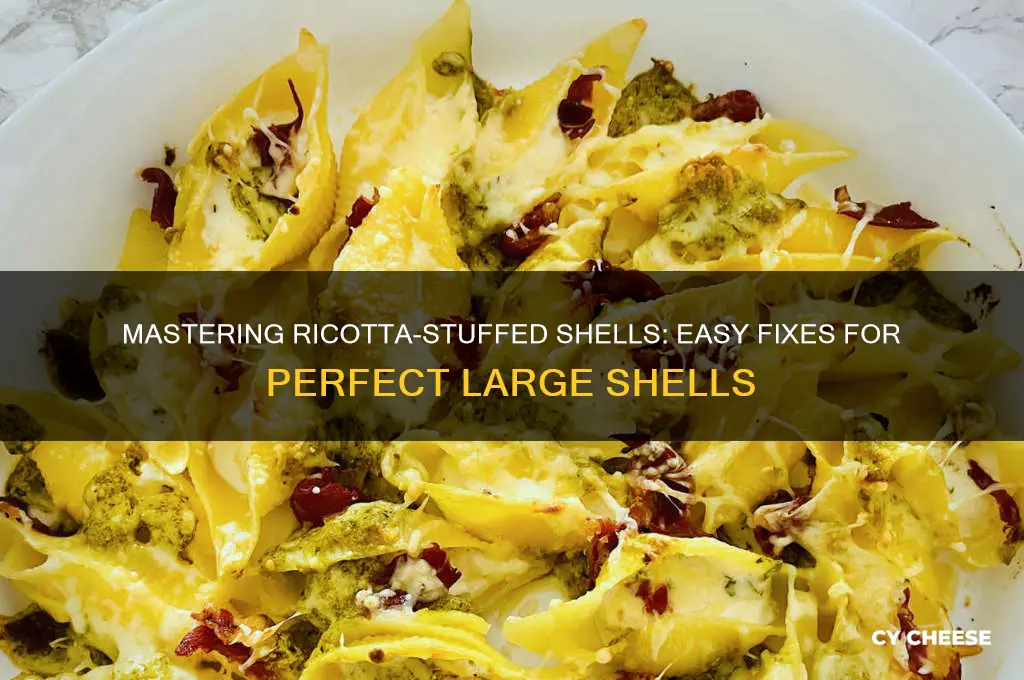 how to fix ricotta cheese in large shells