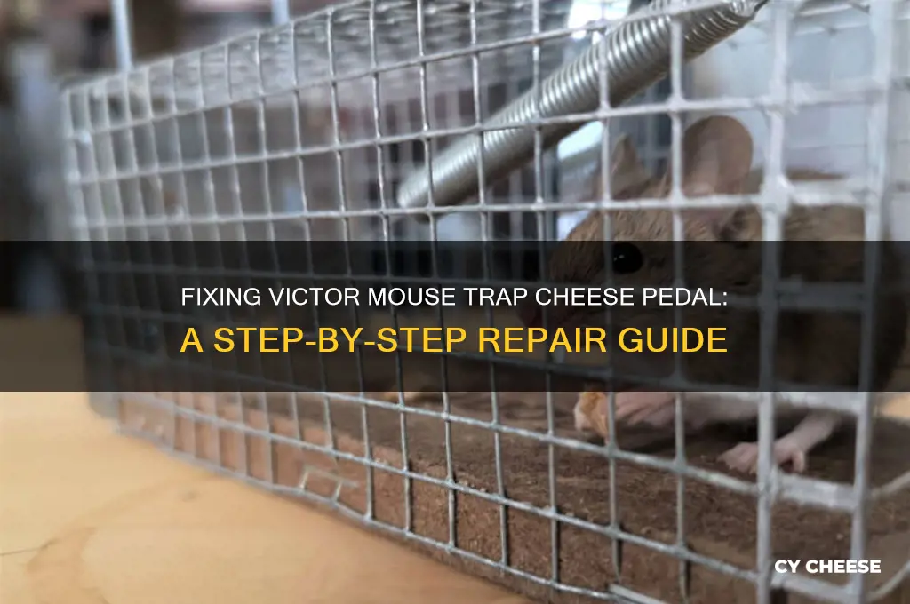how to fix victor mouse trap cheese pedal