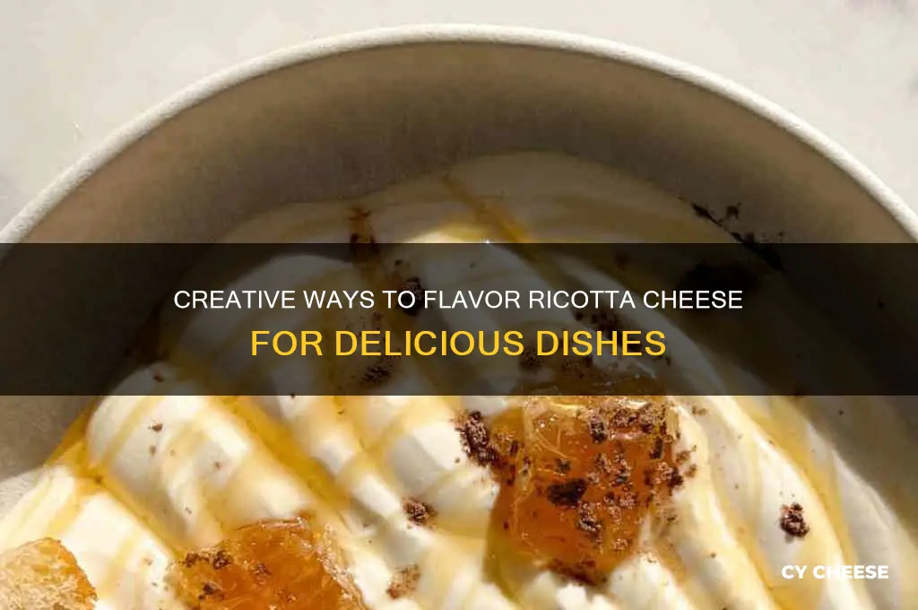 how to flavor ricotta cheese