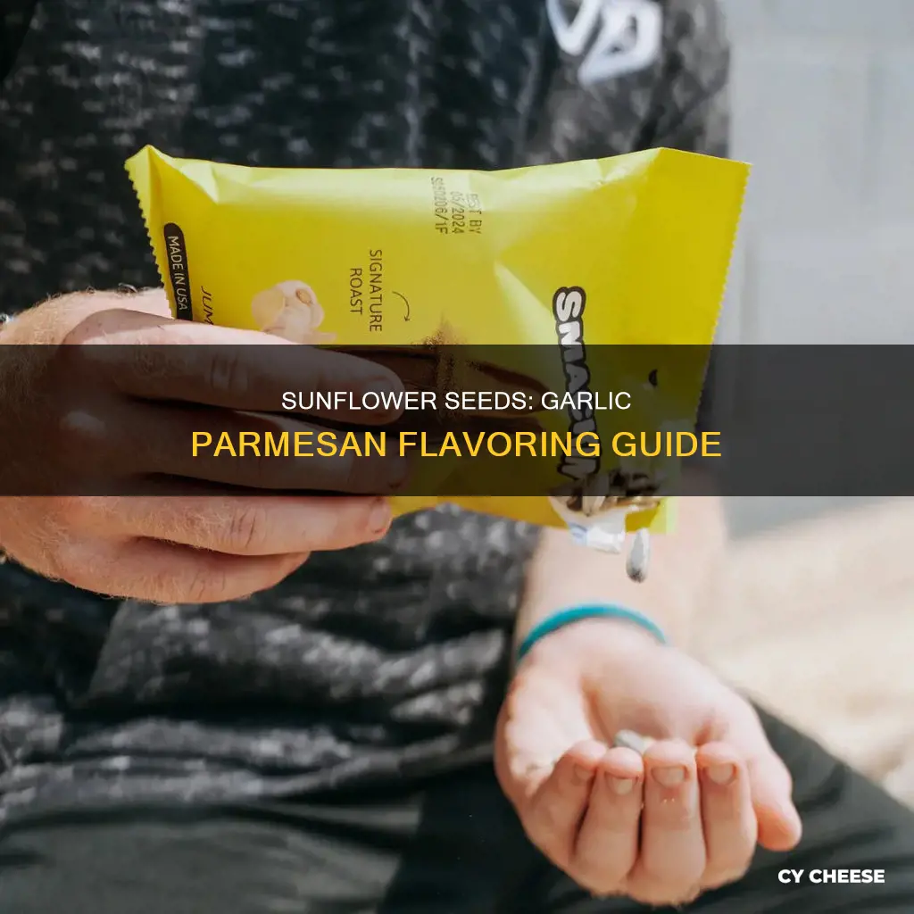 how to flavor sunflower seeds with garlic and parmesan cheese