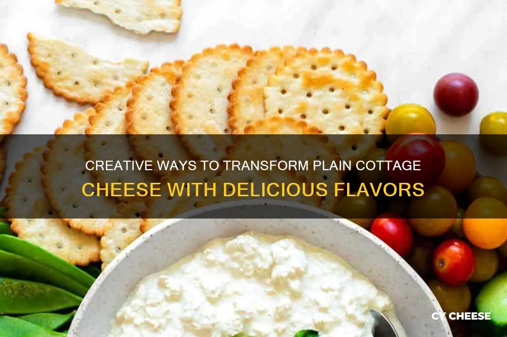 how to flavour plain cottage cheese