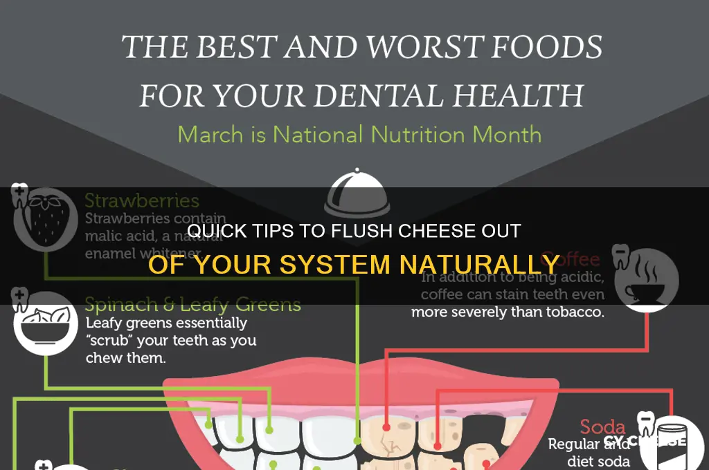 how to flush cheese out of your system
