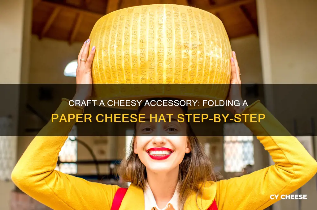 how to fold a cheese hat out of paper
