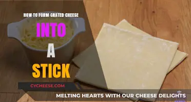 Mastering the Art of Shaping Grated Cheese into Perfect Sticks